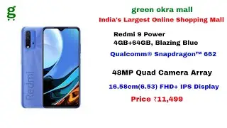 green okra mall Live Stream | Redmi 9 Power 4GB+64GB, Blazing Blue | Review