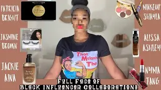 Full Face of BLACK Influencer Collaborations || LaRondaAKALaLa