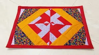 Best out of waste clothes! Doormat making at home! Patchwork doormat