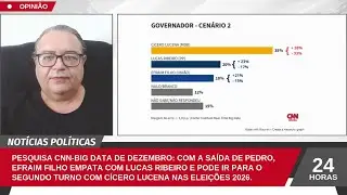 OPINIÃO -  PESQUISA CNN: LUCAS E EFRAIM EMPATAM E VÃO DISPUTAR VAGA NO SEGUNDO TURNO COM CÍCERO