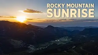 Sunrise from Rocky Mountain National Park!
