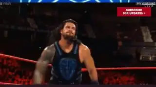 Roman Reigns attacks Braun Strowman  Raw,