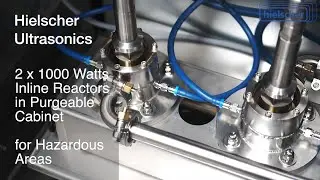 2x 1000 Watts Ultra-Sonicators in Purgeable Cabinet for Installation in Hazardous Areas