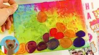 Decorazione per la stanza fai da te | Tela colorata come decorazione per parete