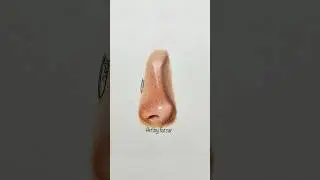 Nose drawing#art #illustration #tutorial #nose #drawing #painting #colorpencil #fabercastell
