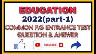 CPET QUESTION ANSWER 2022 || EDUCATION PG QUESTION ANSWER || LEARN WITH SOUMYA ||