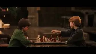 Harry and Ron Playing Wizard's Chess - Harry Potter and the Philosopher's Stone