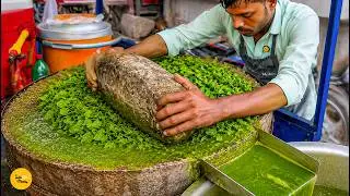Goan Style Jal Jeera Drink Made on a Grinding Stone | Panipat Street Food