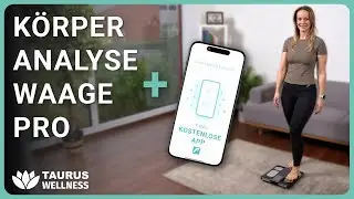 Pr&auml;zise K&ouml;rperanalysewaage mit ausf&uuml;hrlicher Datendarstellung und kostenloser App | Taurus Wellness