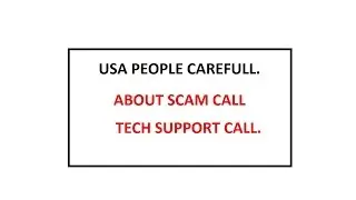 TECH SUPPORT SCAM CALL USA