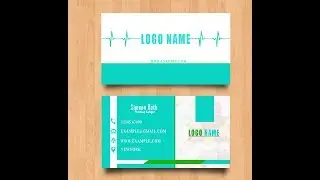 Business Card Design in Photoshop - Pharmacy Business Card Design