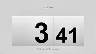 10 Minute Study Timer | Deep Focus | No Music.