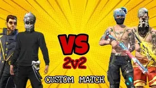 2v2 Custom Match Intense Fight 🔥 Pro Gameplay | Free Fire Custom Room 