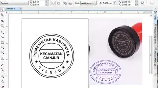 Tutorial Cara membuat Desain untuk Stempel di CorelDRAW #tutorial #desain #stempel