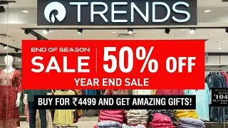 Trends latest 30% 50 % 70% 80% OFF Offers today || Trends year end  Offer 2025 2026#reliance #trends