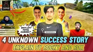 4 unknown motivational success story explain by Rocky and rdx || Free Fire 🔥