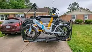Kuat Piston Pro X Bike Rack w/ Velotric Nomad 1 Fat Tire Ebike and Lectric XP 2.0!  See description.
