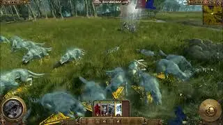 TWWH 1 - Peasant Mobs vs Norscan Warhounds and Icewolves