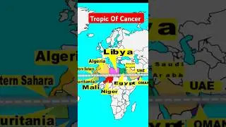 💥 Tropic Of Cancer Country #ias #ips #upsc2025 #upscmapping