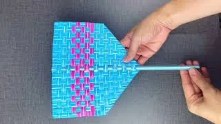 Hand Fan With Straw New Design || Fan With Straw || Hand Fan
