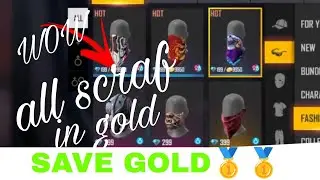 RARE MASK IN GOLD 🪙🪙🪙/FREE FIRE SAVE GOLD