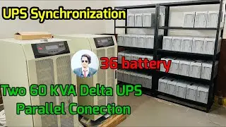 Delta 60/120 KVA UPS Installation || Two Delta UPS Parallel Connection. Set UPS Parametrt  #UPS