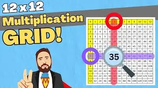How To Use a 12 x 12 Multiplication Grid For Multiplication & Division