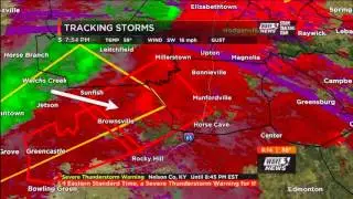 WAVE 3 - Severe Weather Cut-In - 8:13pm 12/23/2015