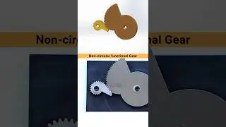 Non circular functional Gear ⚙️ #cam #gear #3ddesigning #cadmodel #solidworkstutorial #machinery