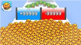 Satisfying Mobile Game Food Run Max Levels Gameplay Android,IOS Free Gaming 