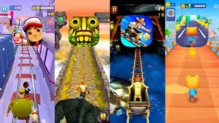 Subway Surfers [VS] Real Run [VS] Temple Run2 [VS] Running Pet 🎮 Epic Chase!