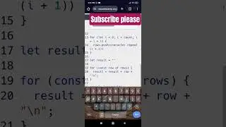 Learn introductory javascript by building a pyramid generator step 61#reels#ytshorts #freecodecamp