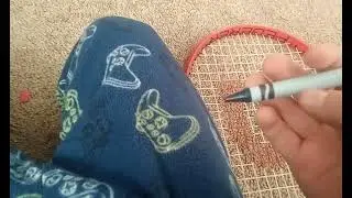 Color crew crayons game (Tennis racket elimination)