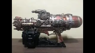STEAMPUNK GUNS ON STANDS