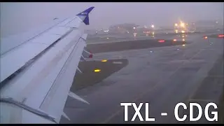 Full Flight from Berlin Tegel to Paris on a Defunct Airline's A320