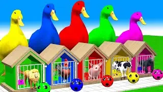 Cow Mammoth Elephant Dinosaur Buffalo Guess The Right Door ESCAPE ROOM CHALLENGE Animals Cage Game