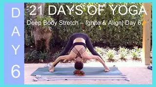 Day 6 | 15-Minute Hatha Yoga Flow for Flexibility and Recovery | 21 Days to Glow Yoga Challenge