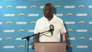Coach Lynn Postgame Press Conference vs Giants | LA Chargers