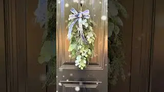 WINTER WREATH IDEA ❄️ | Perfect Front Door Decor After Christmas | Winter Decorating Idea #wreath