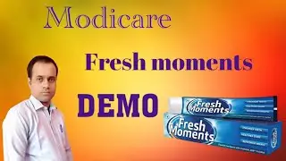 Modicare Fresh moments Toothpaste  demo