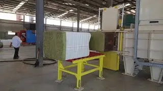 Chopped Straw Press Packing Baler Machine