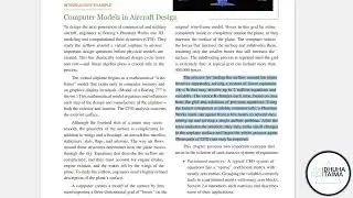 Computer Models in Aircraft Design