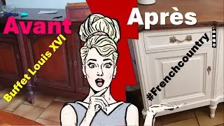 🔨 TRANSFORMATION RELOOKING : ils refont un Buffet Louis XVI #timelapse #frenchcountry  ! 🏡
