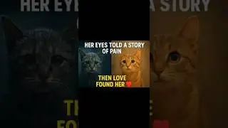 Her Sad Eyes Found a New Light 💔 | Heart-Touching Cat Rescue Storytitle #cat #catlife #shorts