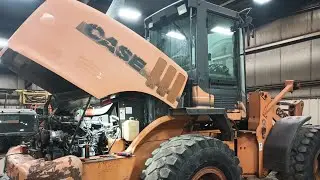 Case 621D Cummins Bosch VE injection pump leak #repair