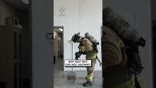 How much does my firefighter gear weigh? 🧑&zwj;🚒😲💪                        🎥: TikTok / stavrosgianno