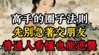 高手的圈子法則，先別急著交朋友，高手的第一步不是人脈，不是交友，而是佈局#人生感悟 #心理学 #心理分析 #情感 #生意思维 #科普 #识人术 #人生智慧