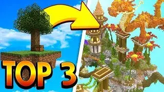 TOP 3 BEST SKYBLOCK SERVERS IN MCPE 1.13+ (NEW 2019 Minecraft Skyblock Servers)