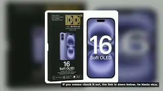 DD Soft OLED LCD Display Assembly for iPhone 16 Touch Screen Digitizer Replacement Part