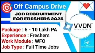 Software Job for freshers|Jobs for 2024 batch|Off campus drive for 2025 batch|off campus Hiring 2026